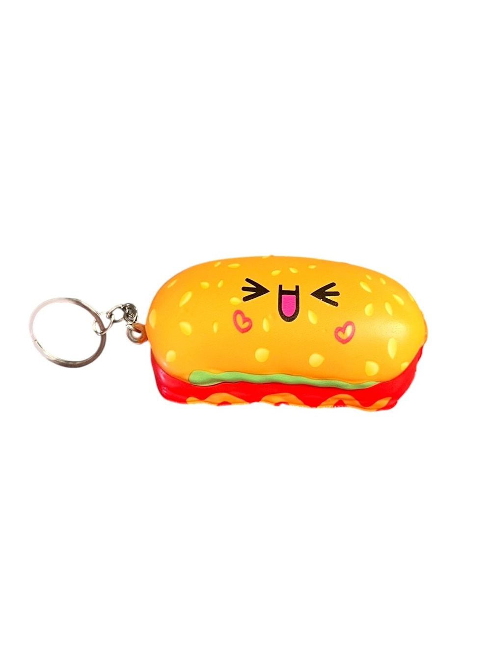 Hot Dog Heart Americana Squishy Toy Best Seller Stress Relief Fidget Keychain